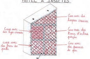 Réalisation de la maquette d’un hôtel à insectes