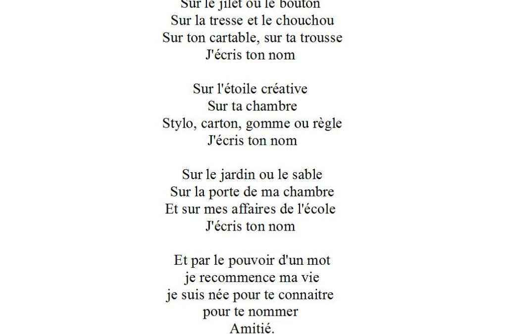 A la manière de Paul Eluard